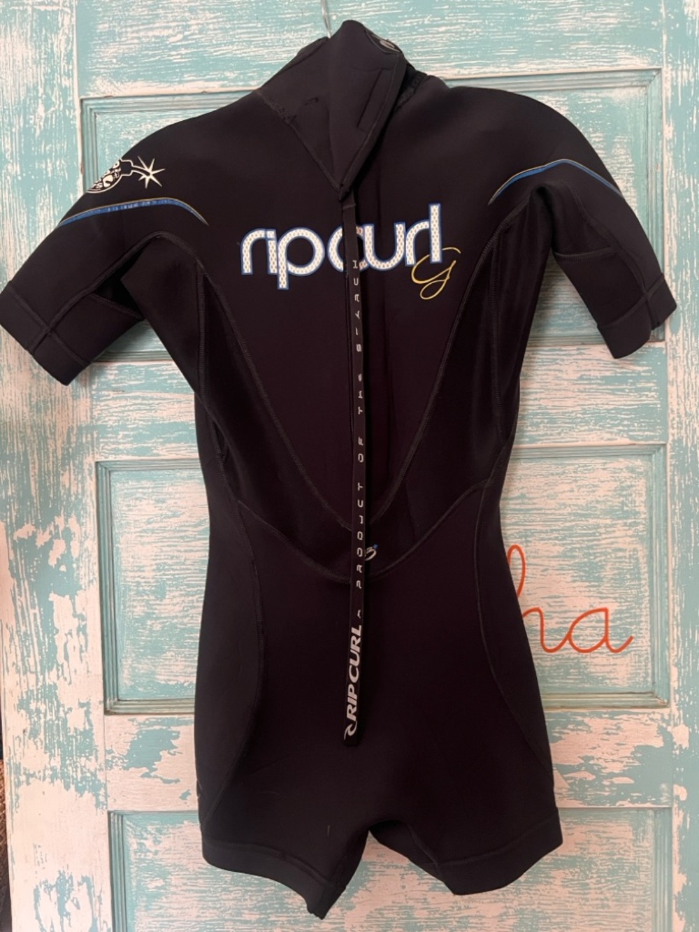 Rip Curl G-Bomb 2.2 wetsuit Short Sleeve Back-Zip Spring Suit very EUC